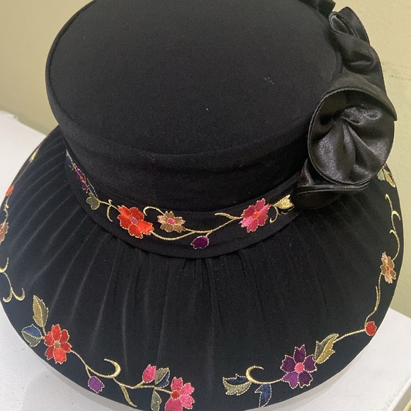 NWT Black Church/Dress Hat by Franccesca Bellini - Picture 2 of 11